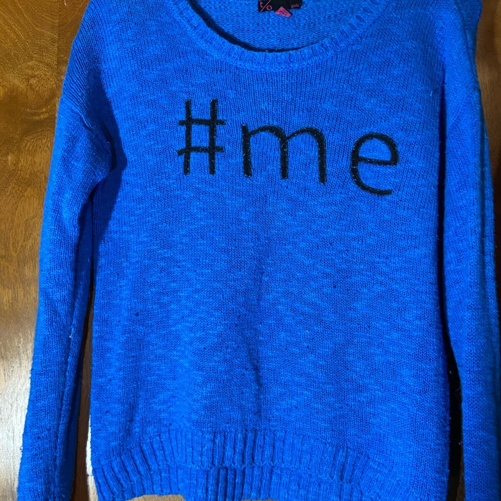 “#ME” sweater